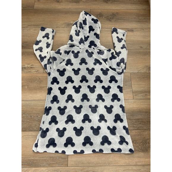 Disney Womens Fleece Lounge Hoodie Sherpa Size XL Mickey Loungewear Blue - Picture 2 of 7